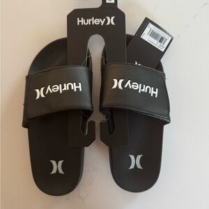 Hurley Black Youth Slide Sandals